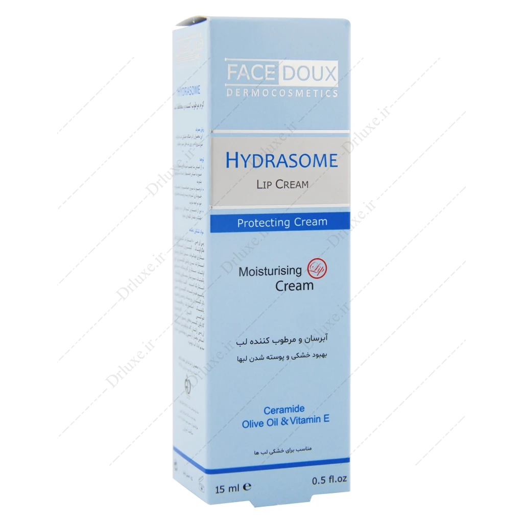 کرم مرطوب کننده و محافظ لب هیدرازوم فیس دوکس 15 میلی لیتر